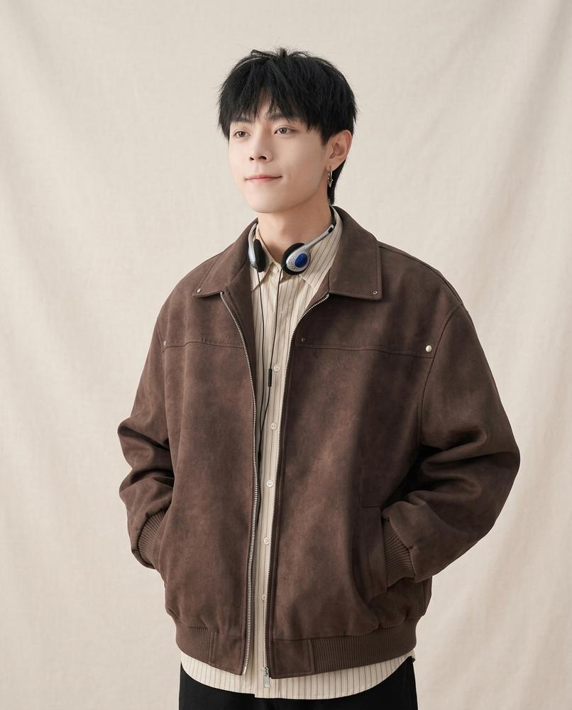 Lands Fashion - Elrel | Zip-Up Collared Jacket Men