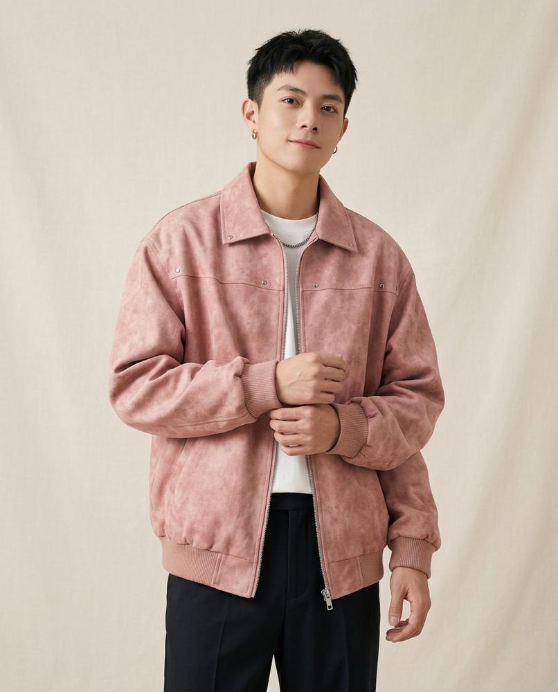 Lands Fashion - Elrel | Zip-Up Collared Jacket Men