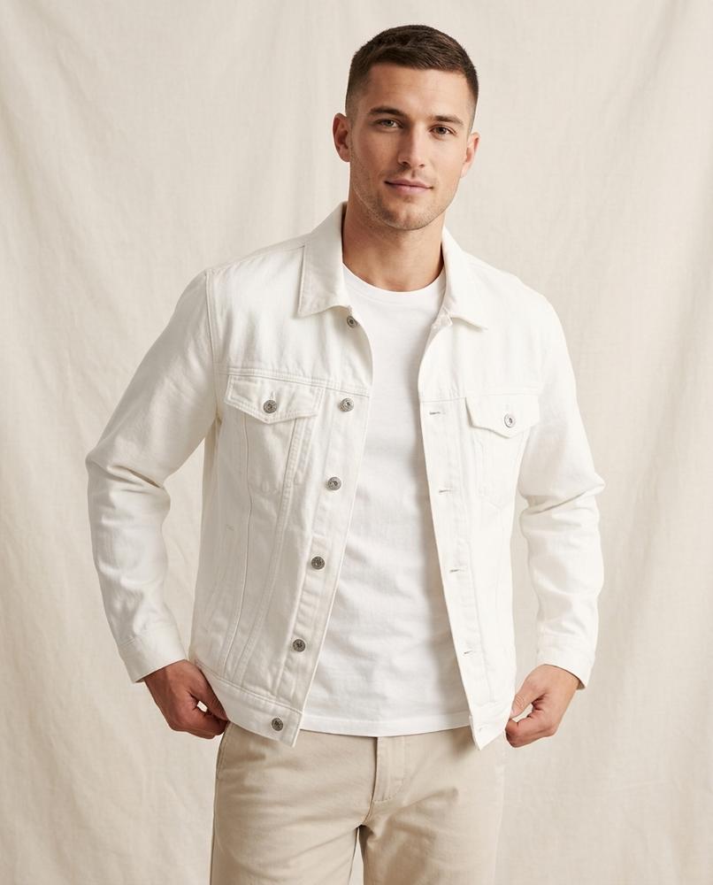 Lands Fashion - Kekar | Washed Black Button-Front Denim Jacket Men
