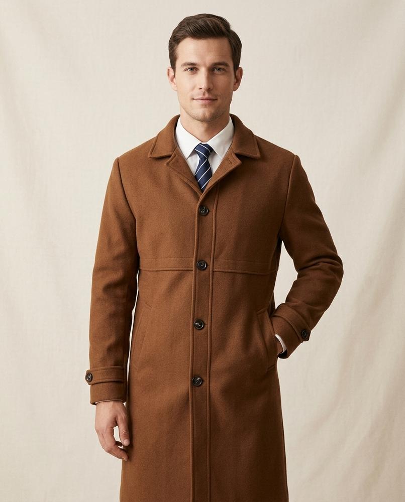 Lands Fashion - Cosin | Single-Breasted Lined Coat Men