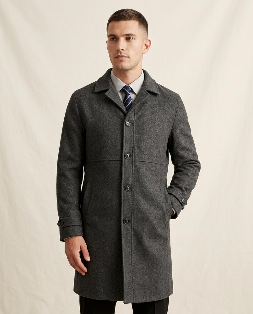 Lands Fashion - Cosin | Single-Breasted Lined Coat Men