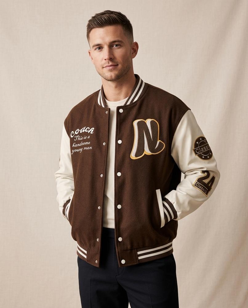 Lands Fashion - Ramor | Embroidered Color-Block Jacket Men