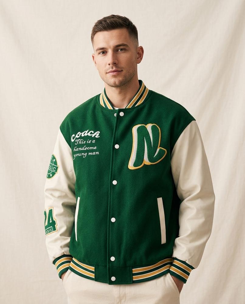 Lands Fashion - Ramor | Embroidered Color-Block Jacket Men
