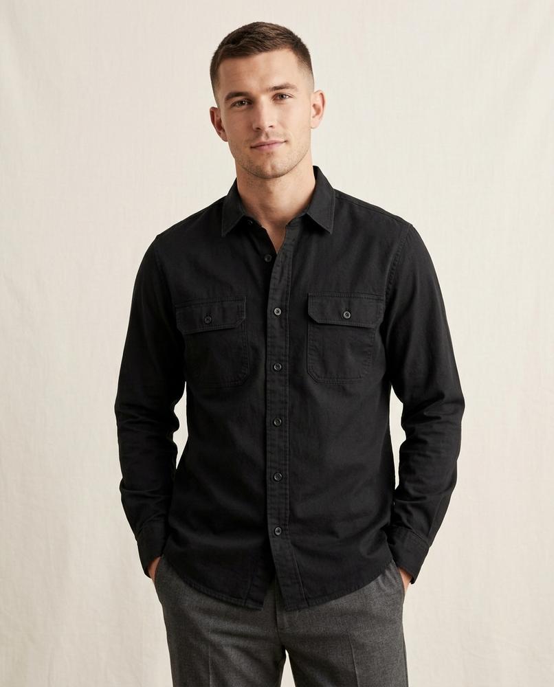 Lands Fashion - Nimir | Solid-Color Two-Pocket Shirt Men