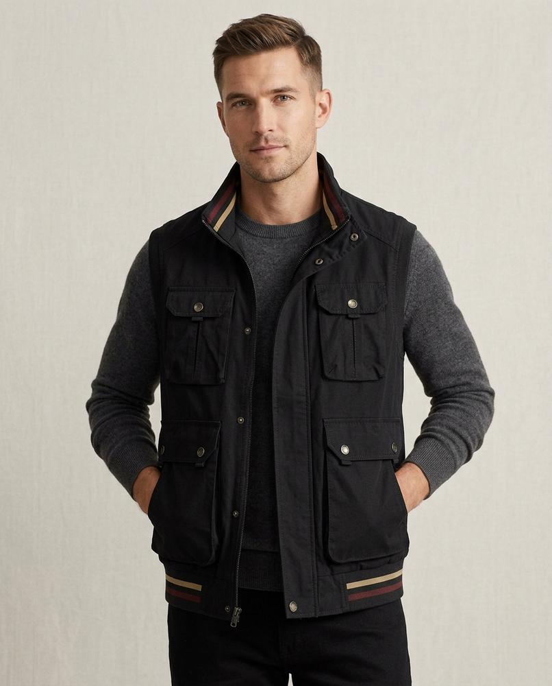 Lands Fashion - Rivel | Multi-Pocket Zip-Up Vest Men