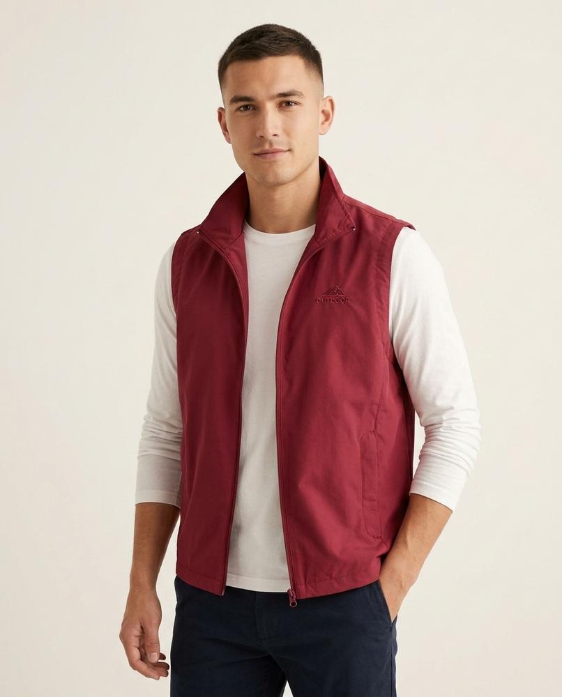 Lands Fashion - Yomir | Zip-Up Stand-Collar Vest Men