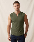 Lands Fashion - Armer | Waffle-Knit Sleeveless Top Men