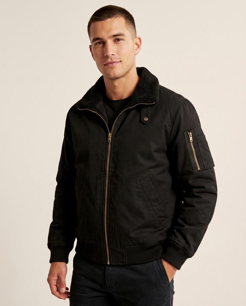 Lands Fashion - Lalan | Sherpa-Collar Lined Jacket Men