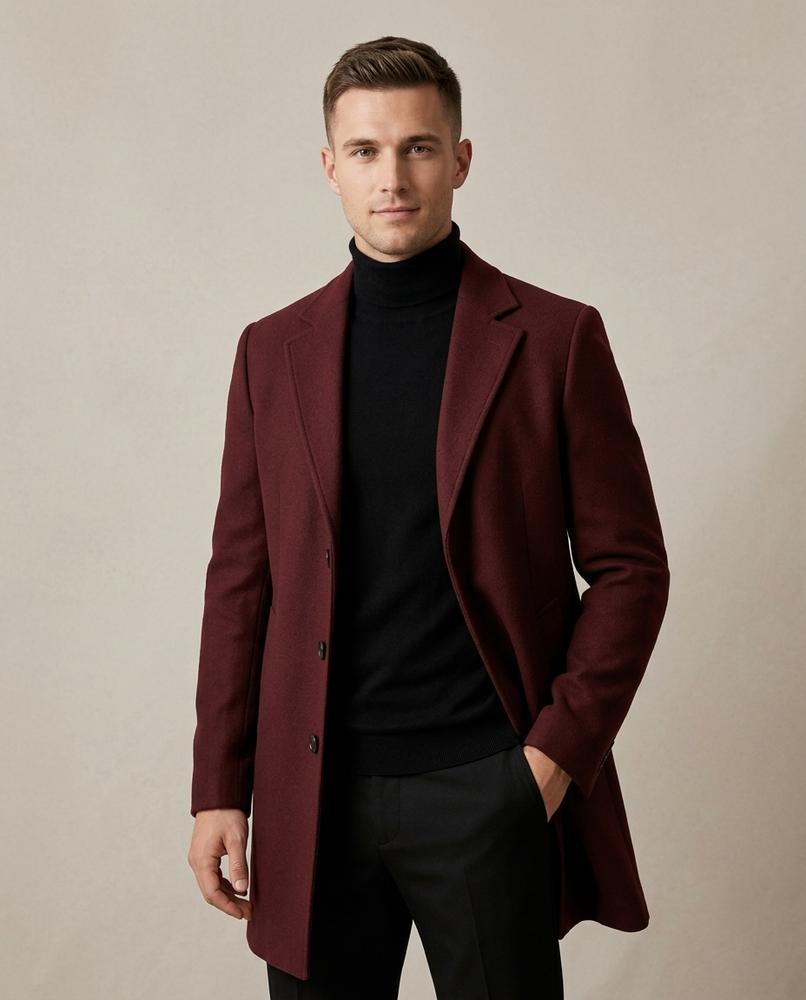 Lands Fashion - Covel | Single-Breasted Tailored Coat Men