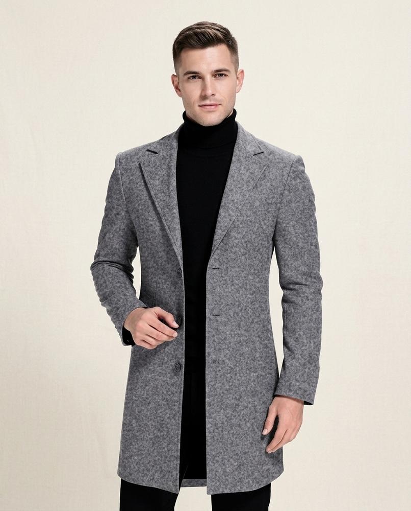 Lands Fashion - Covel | Single-Breasted Tailored Coat Men