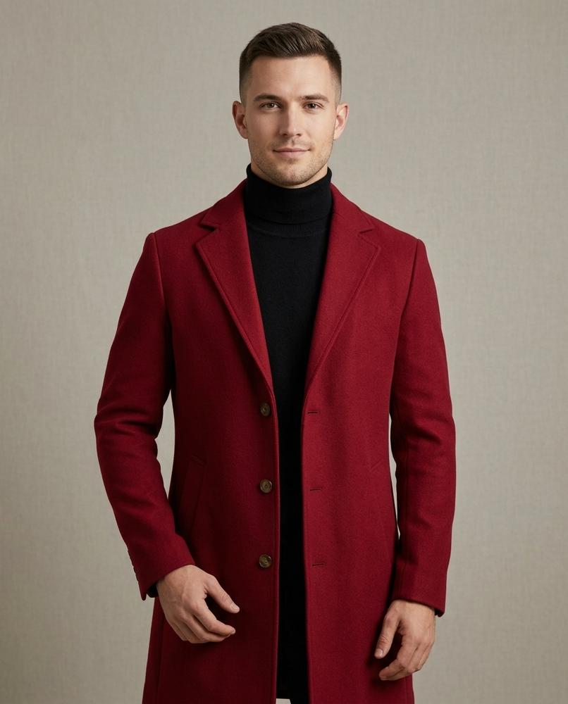 Lands Fashion - Covel | Single-Breasted Tailored Coat Men