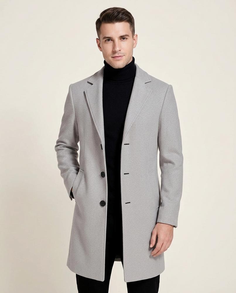 Lands Fashion - Covel | Single-Breasted Tailored Coat Men