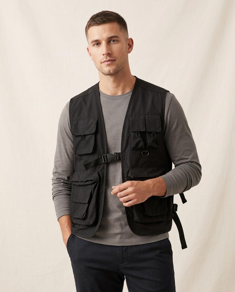 Lands Fashion - Rozan | Sleeveless Utility Vest Men
