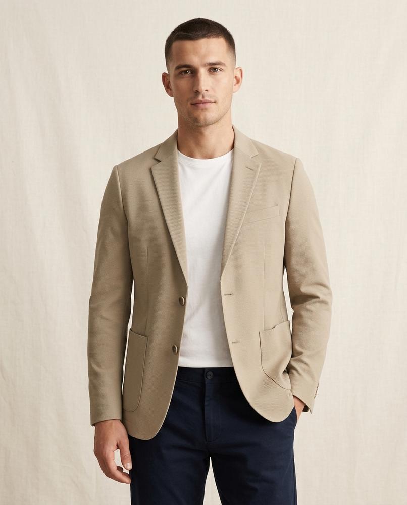 Lands Fashion - Nitor | Single-Breasted Textured Blazer Men