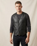 Lands Fashion - Mavel | Faux-Leather Lined Vest Men