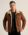 Lands Fashion - Nomin | Suede Shearling-Lined Jacket Men
