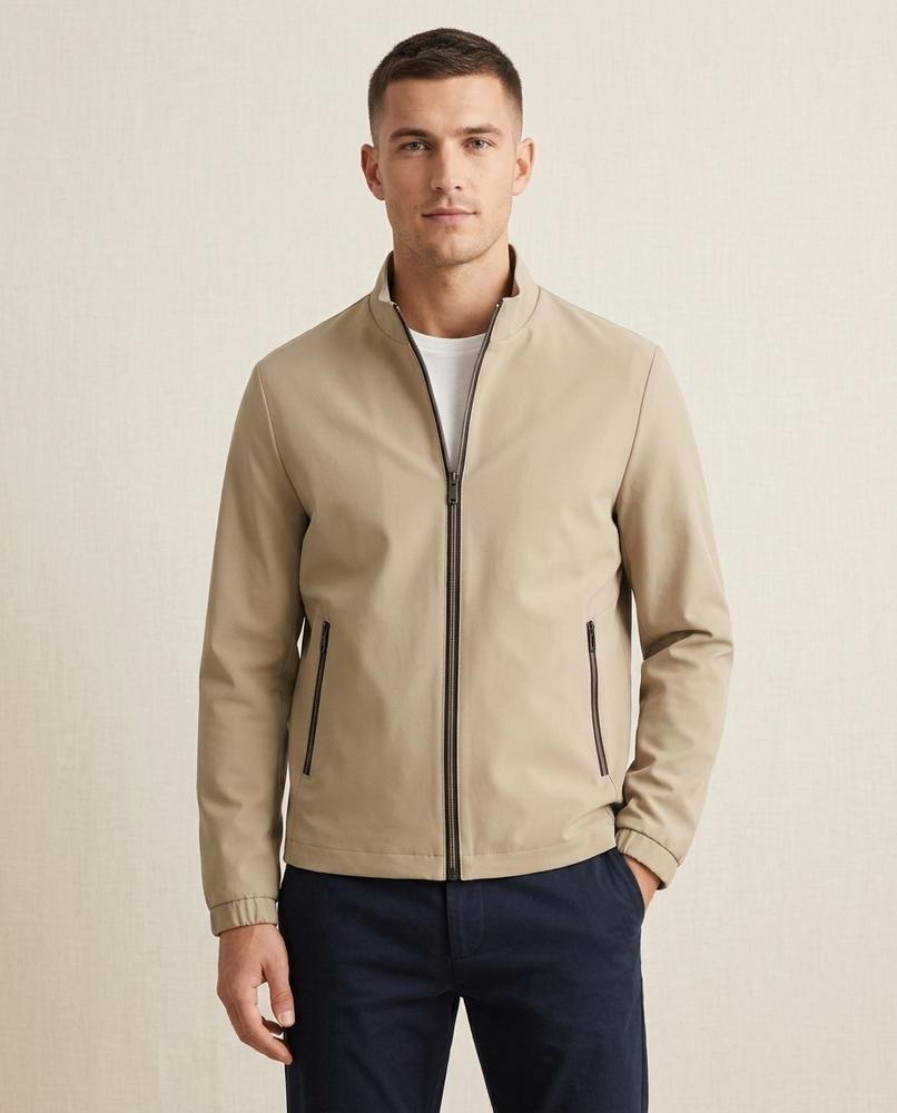 Lands Fashion - Tinav | Zip-Up Stand-Up Collar Jacket Men