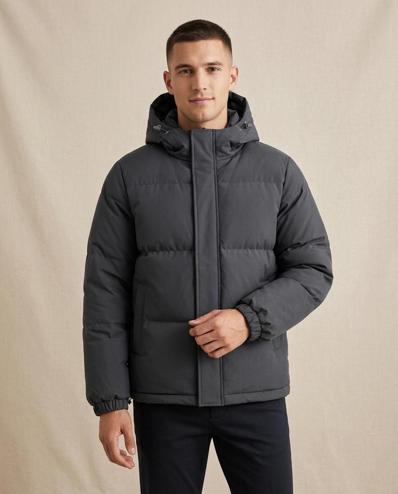 Lands Fashion - Seser | Quilted Hooded Jacket Men
