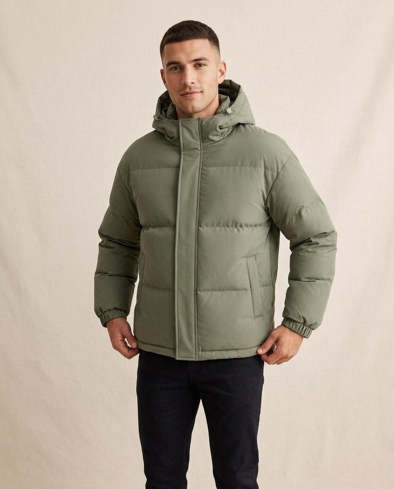 Lands Fashion - Seser | Quilted Hooded Jacket Men
