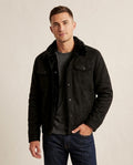 Lands Fashion - Lykar | Shearling-Lined Faux Suede Jacket Men