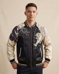 Lands Fashion - Masen | Embroidered Two-Tone Jacket Unisex