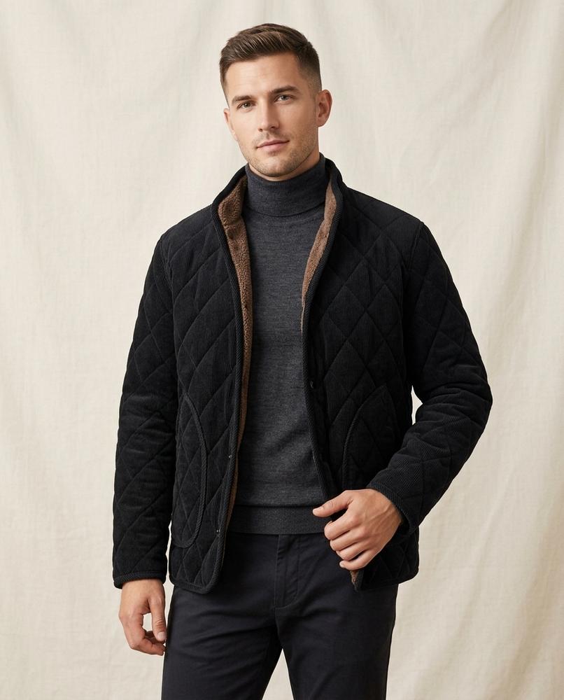 Lands Fashion - Vedar | Quilted Corduroy Jacket Men