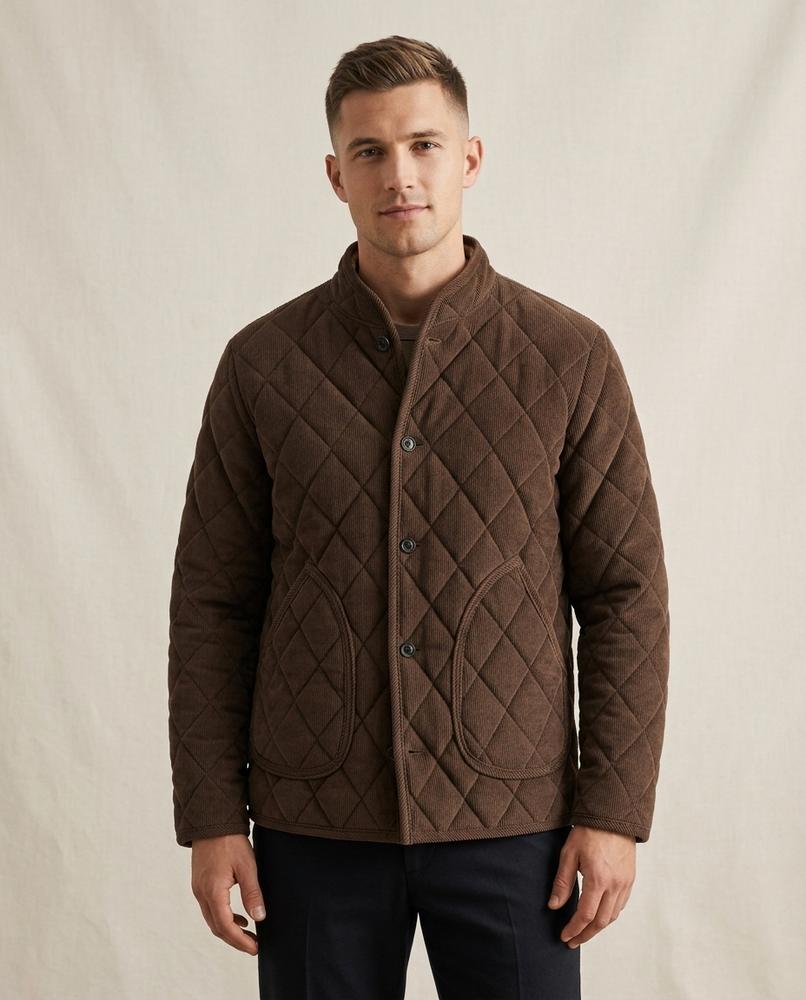 Lands Fashion - Vedar | Quilted Corduroy Jacket Men