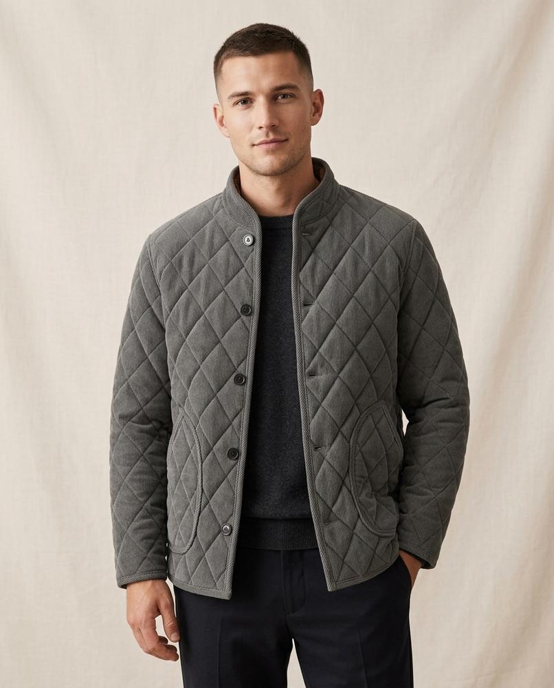 Lands Fashion - Vedar | Quilted Corduroy Jacket Men