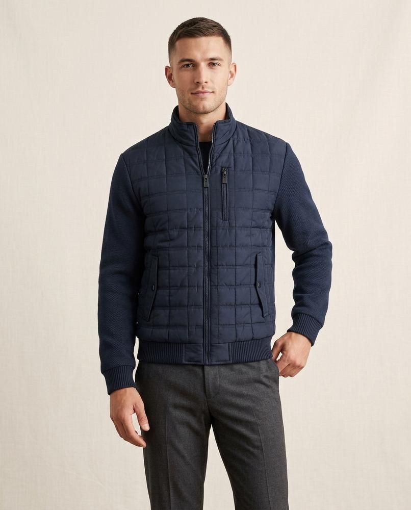 Lands Fashion - Nirev | Quilted Knit-Sleeve Jacket Men