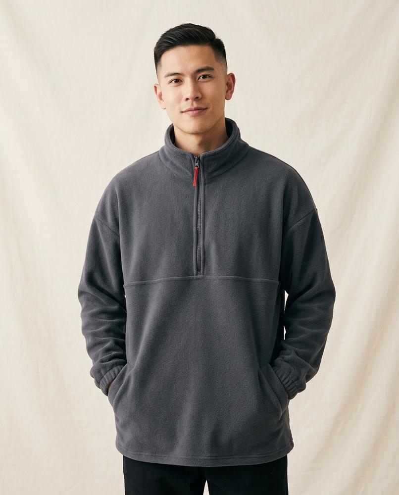 Lands Fashion - Damor | Fleece Quarter-Zip Sweatshirt Men