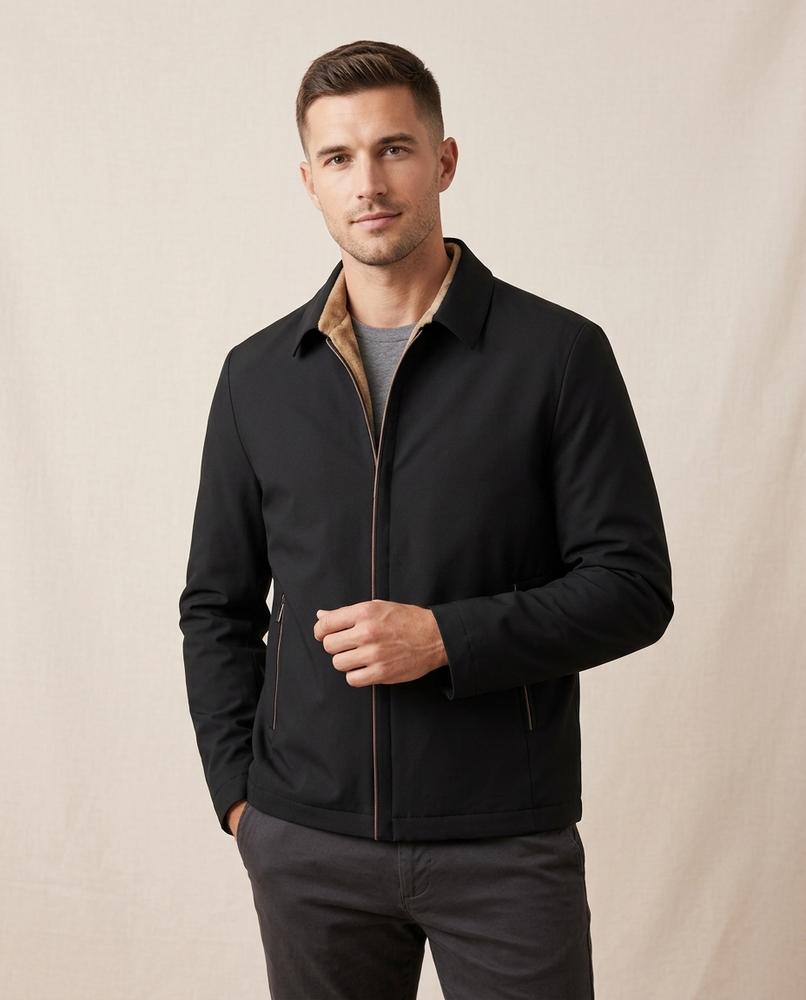 Lands Fashion - Lovar | Zip-Up Fleece-Lined Jacket Men