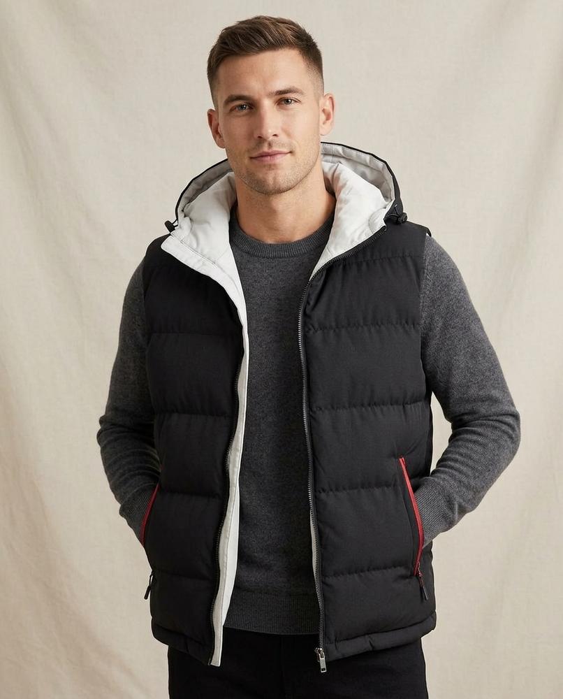 Lands Fashion - Veren | Quilted Hooded Vest Men