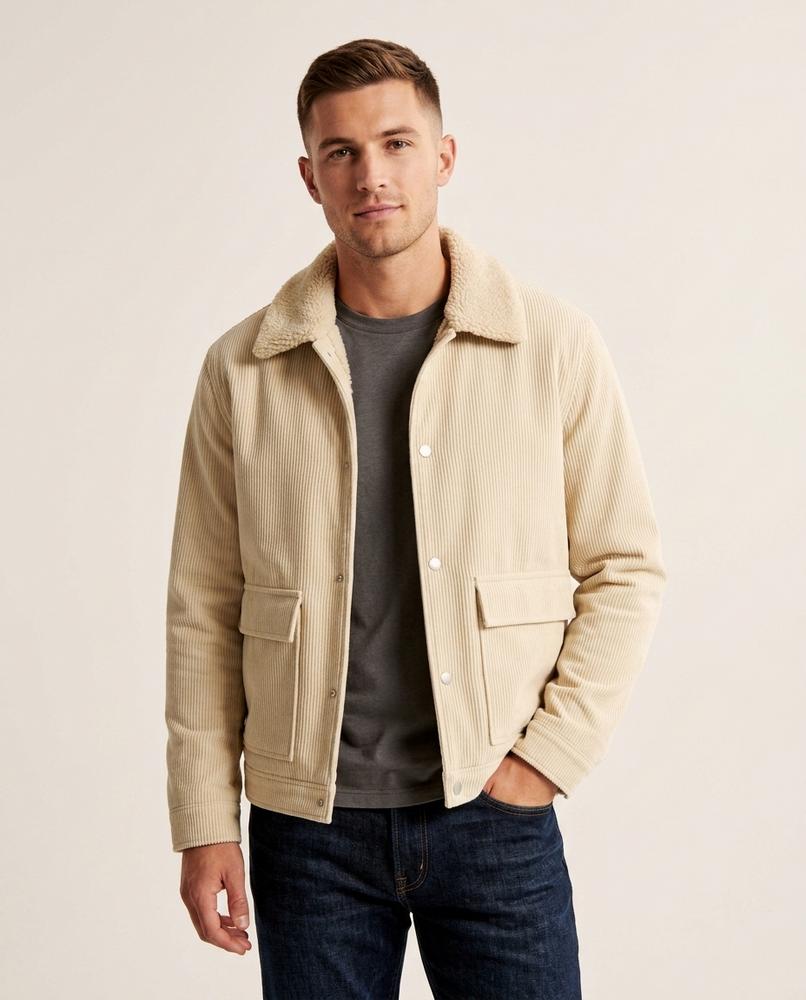 Lands Fashion - Seram | Corduroy Fleece-Lined Jacket Men
