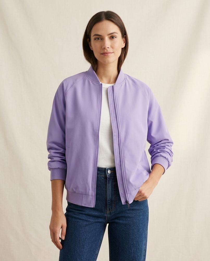 Lands Fashion - Zeser | Zip-Up Ribbed-Trim Jacket Men