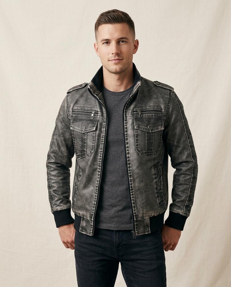 Lands Fashion - Laver | Washed Multi-Pocket Jacket Men