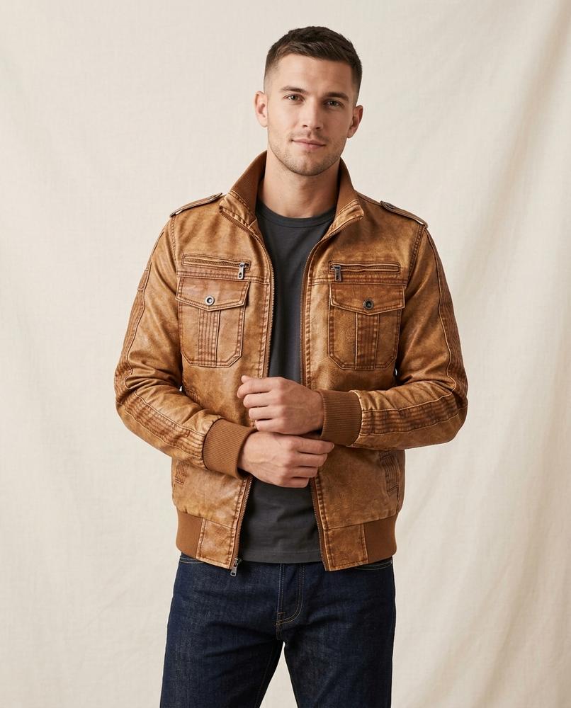 Lands Fashion - Laver | Washed Multi-Pocket Jacket Men