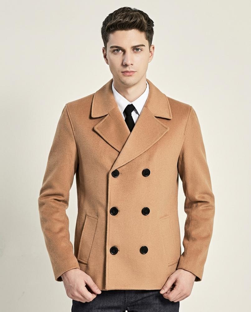 Lands Fashion - Vatal | Double-Breasted Slim-Fit Coat Men