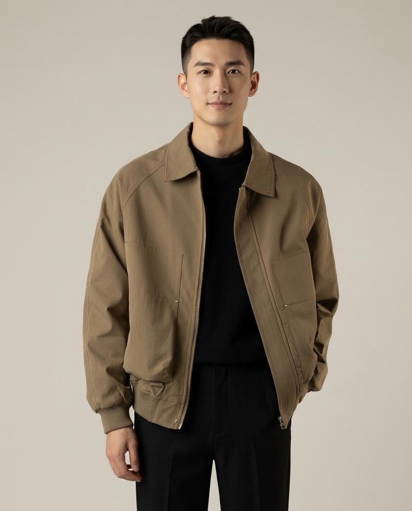 Lands Fashion - Zeven | Zip-Up Collared Jacket Men