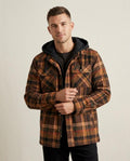 Lands Fashion - Nevel | Plaid Hooded Jacket Men