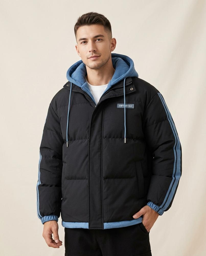 Lands Fashion - Nisen | Padded Striped Jacket Men
