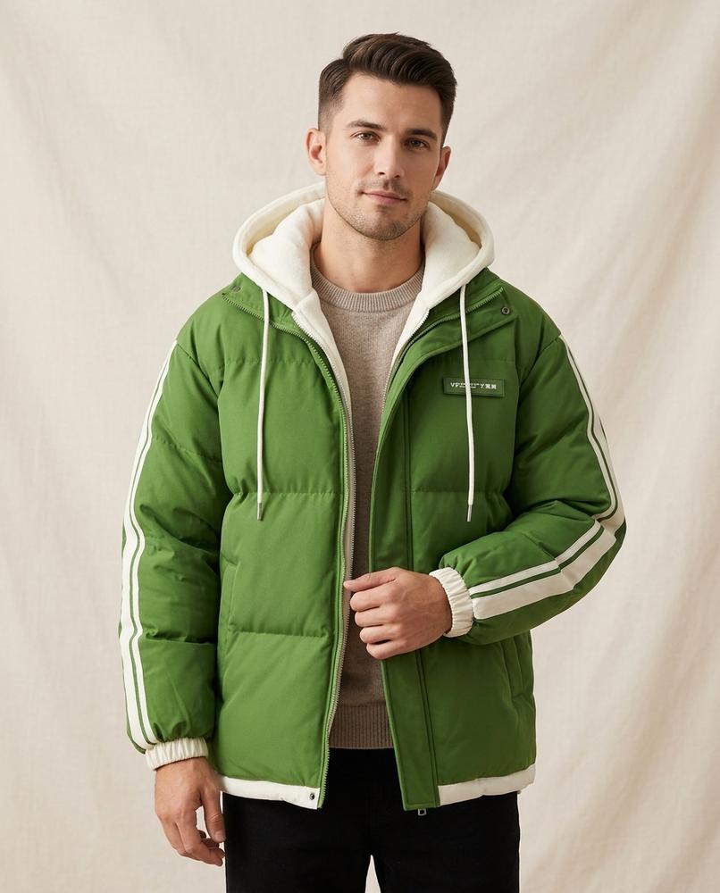 Lands Fashion - Nisen | Padded Striped Jacket Men