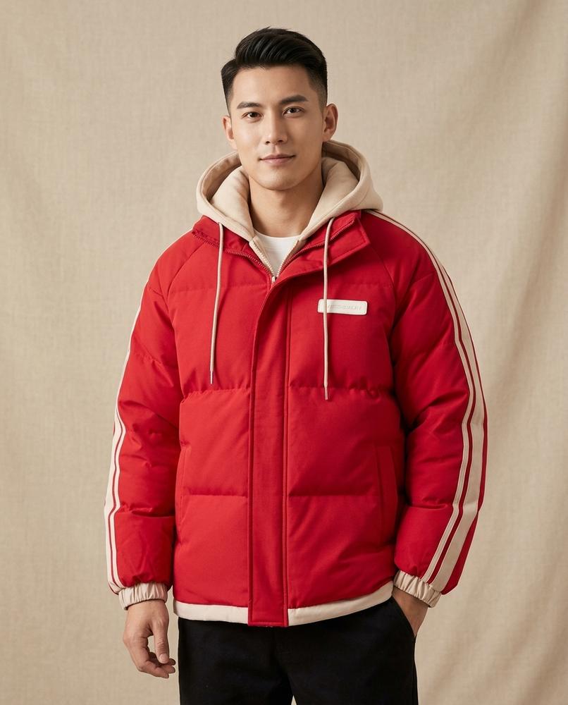 Lands Fashion - Nisen | Padded Striped Jacket Men