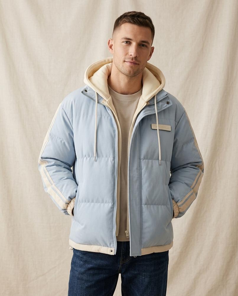 Lands Fashion - Nisen | Padded Striped Jacket Men