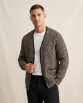 Lands Fashion - Nesol | Textured V-Neck Knit Cardigan Men