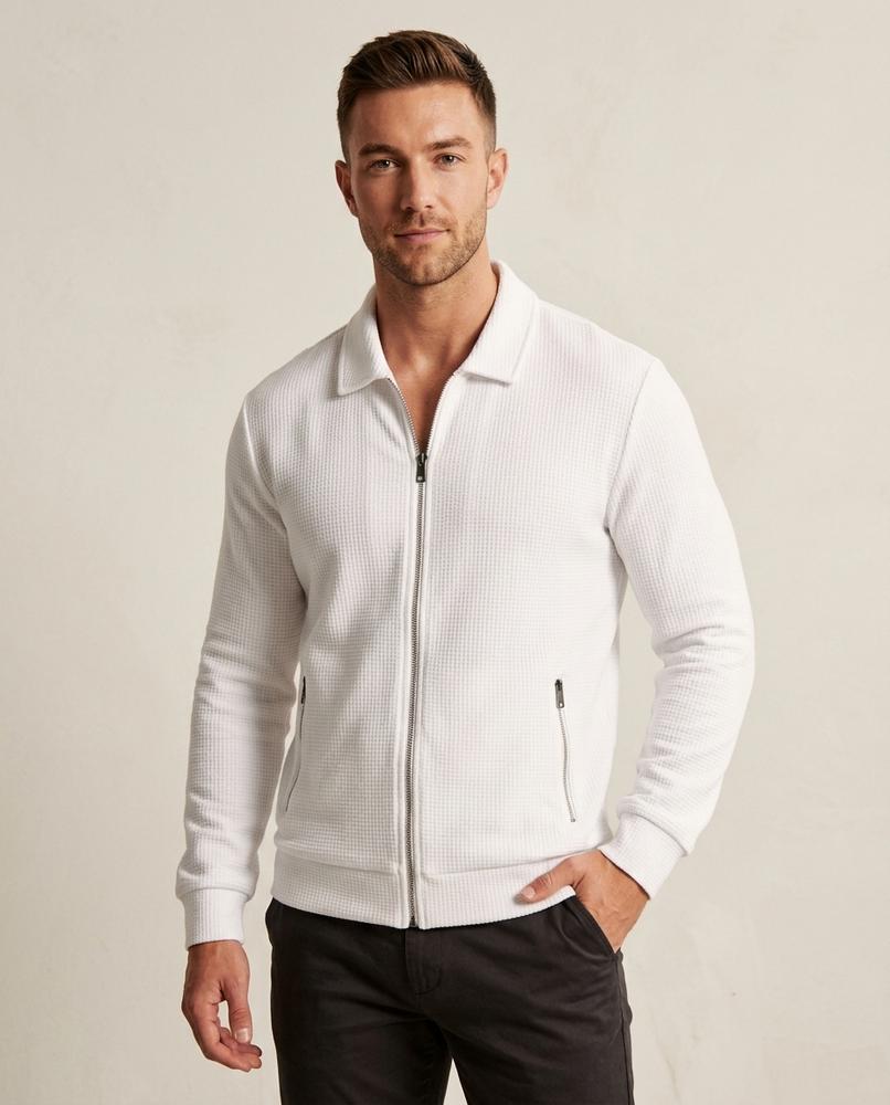 Lands Fashion - Taver | Waffle-Knit Zip-Up Jacket Men