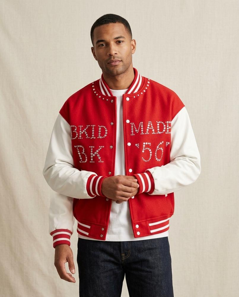 Lands Fashion - Arkar | Studded Two-Tone Jacket Men
