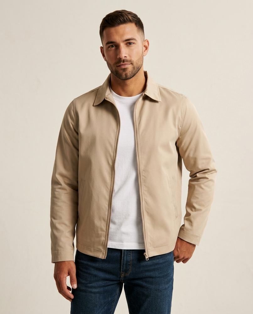 Lands Fashion - Mufal | Zip-Up Collared Jacket Men