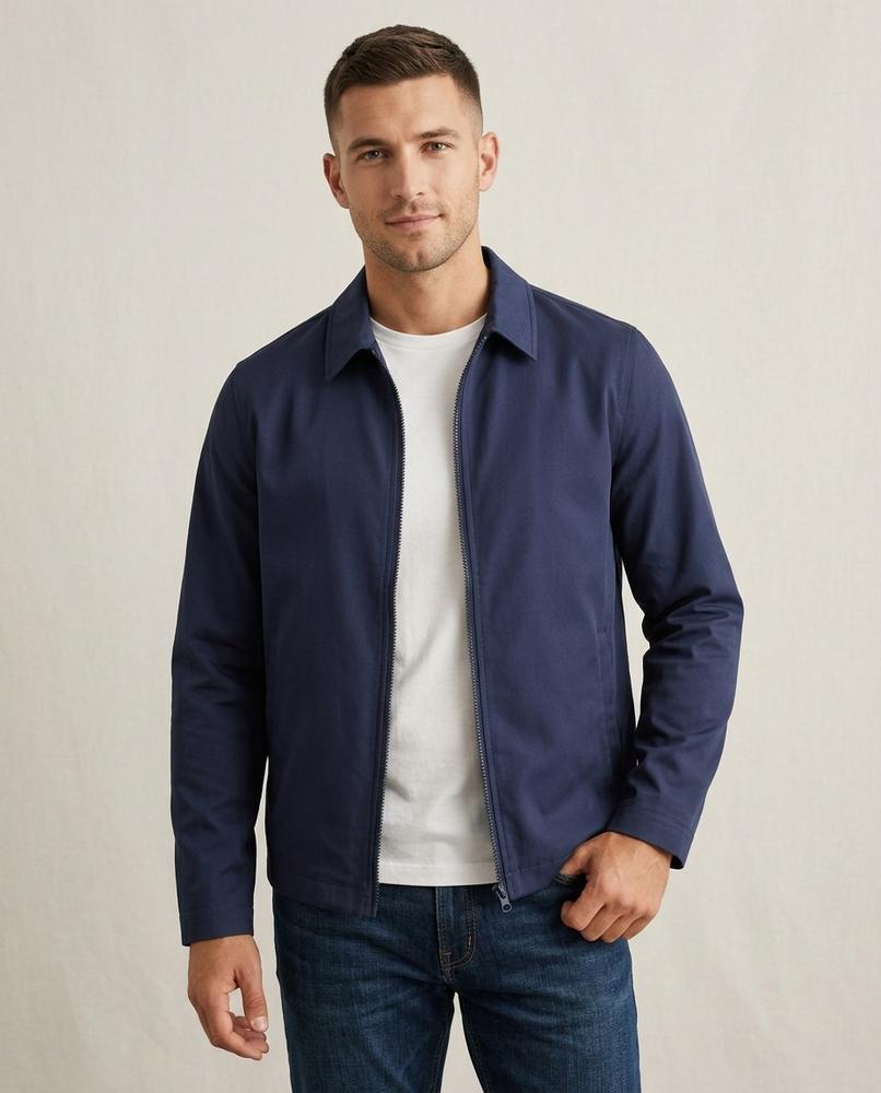 Lands Fashion - Mufal | Zip-Up Collared Jacket Men