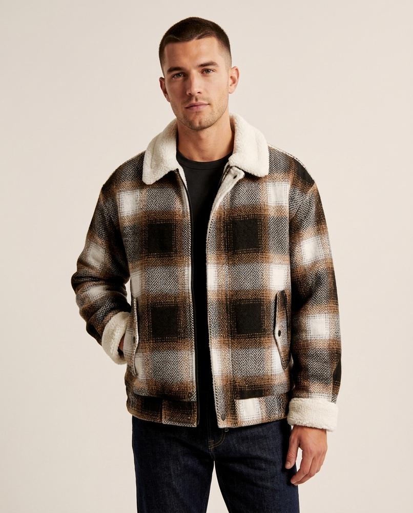 Lands Fashion - Keral | Plaid Sherpa-Lined Jacket Men