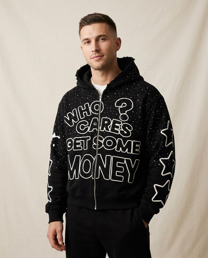Lands Fashion - Rovel | Zip-Up Printed Hoodie Unisex